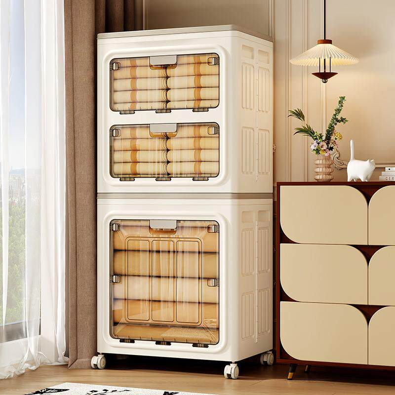 衣服收纳箱整理箱大容量超大家用翻盖折叠盒换季衣物被子储物柜子