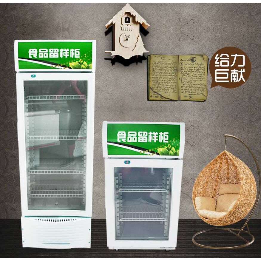 幼儿园食品留样柜小型透明冷藏保鲜柜迷你酒店客房用小冰箱带锁