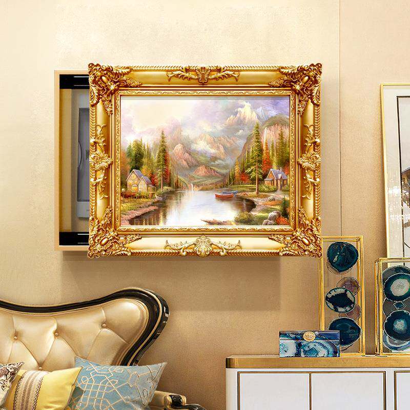 电表箱装饰画电闸开关箱别墅挂画空开箱遮挡壁画欧式风景简欧油画