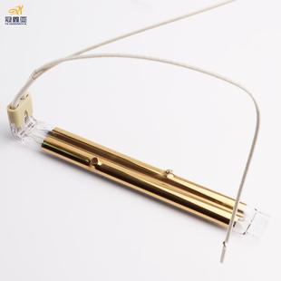 双管半镀金1KW185MM Infrared lamp红外线石英烘干双管加热电热管