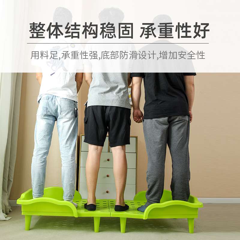 热销幼儿园儿童专用午休塑料可折叠床家庭小孩午睡单人床拼接小床