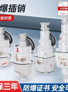 防爆插头无花火型YT防爆插销座航空连接器单三相四五极AC380v220v