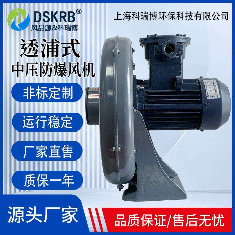 0.75KW防爆鼓风机低噪音微型防爆引风机吹吸两用EX隔爆型