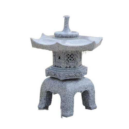 仿古石雕石灯笼中式落地日式庭院装饰石头灯户外摆件黄旧石灯笼