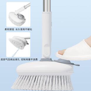 长柄浴室刷加液瓷砖缝刷子厕所卫生间清洁硬毛刷新款地板刷清洁刷