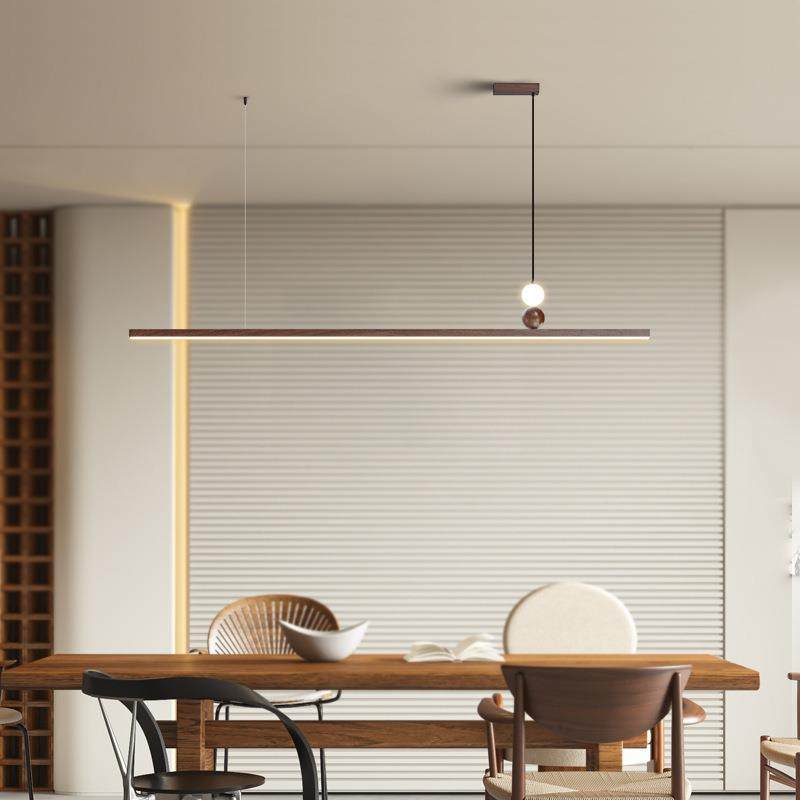 一字长条设计感餐厅吊灯意式轻奢风极简现代简约餐桌吧台中古灯具,家装灯饰光源,智能吊灯,淘宝优惠券,粉丝福利购,淘宝优惠卷