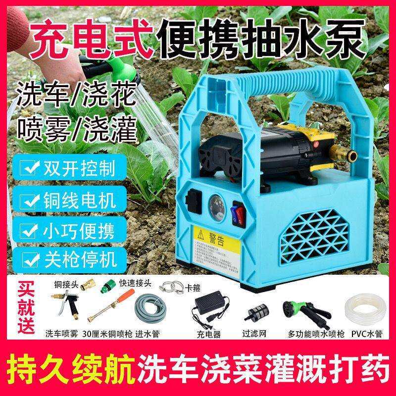 充电式抽水泵小型锂电动家用户外农村农田农用浇菜灌溉神器浇水机