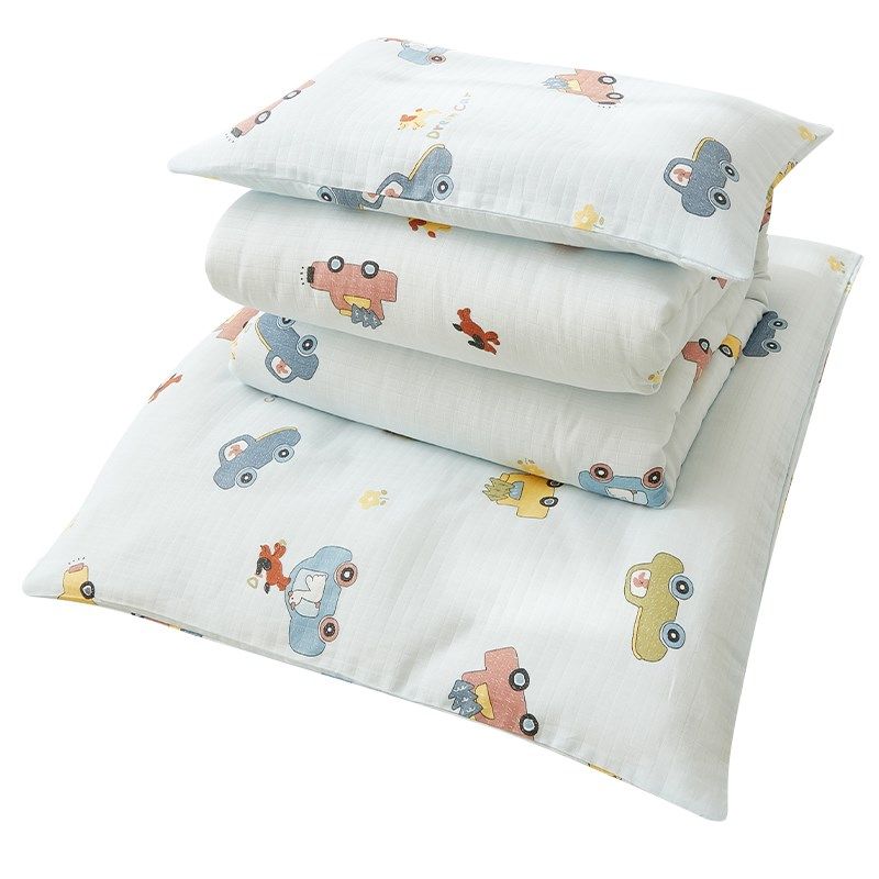 春夏A类婴儿纱布被套单件 卡通儿童柔软幼儿园单人150x200小被罩