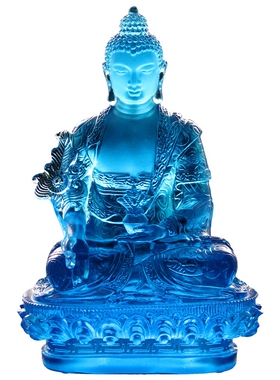 琉璃药师佛像显宗药师佛像寺庙佛堂个人办公场所供养佛琉璃佛像