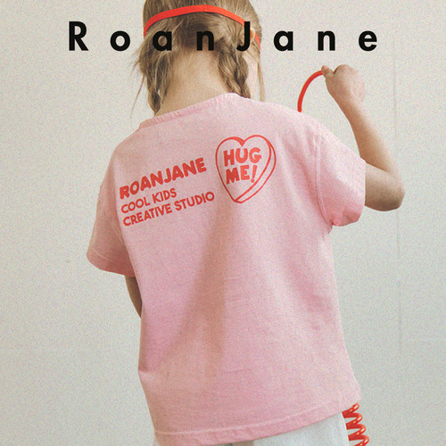韩国RoanJane女童短袖T恤百搭