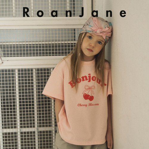 【夏上新】韩国RoanJane短袖T恤圆领上衣宽松显瘦百搭少女【现货