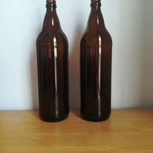 成箱出售.新款1000毫升棕色玻璃瓶啤酒瓶.空瓶汽水瓶饮料瓶红酒瓶