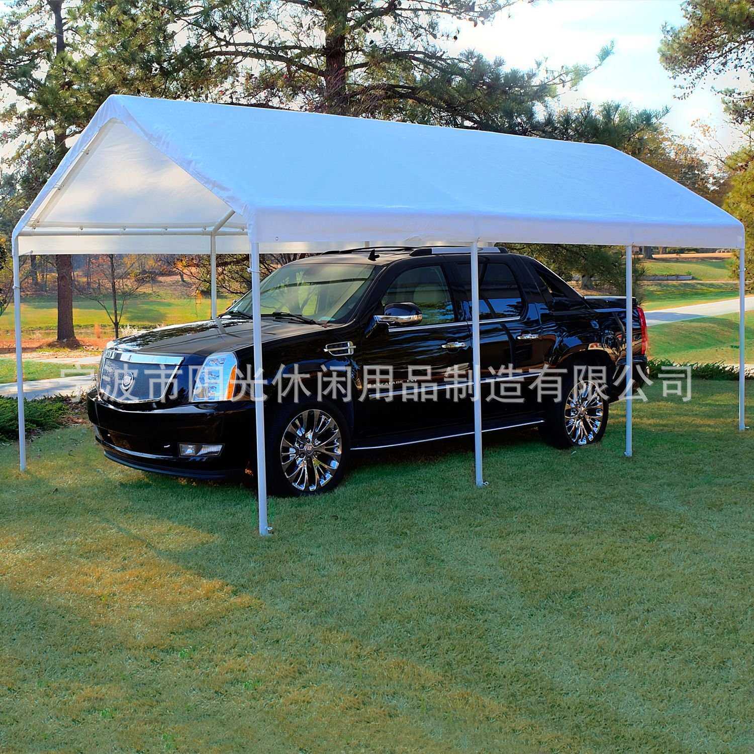 钢管骨架车棚停车棚家用汽车帐篷移动车库户外遮阳遮雨大棚6x3米