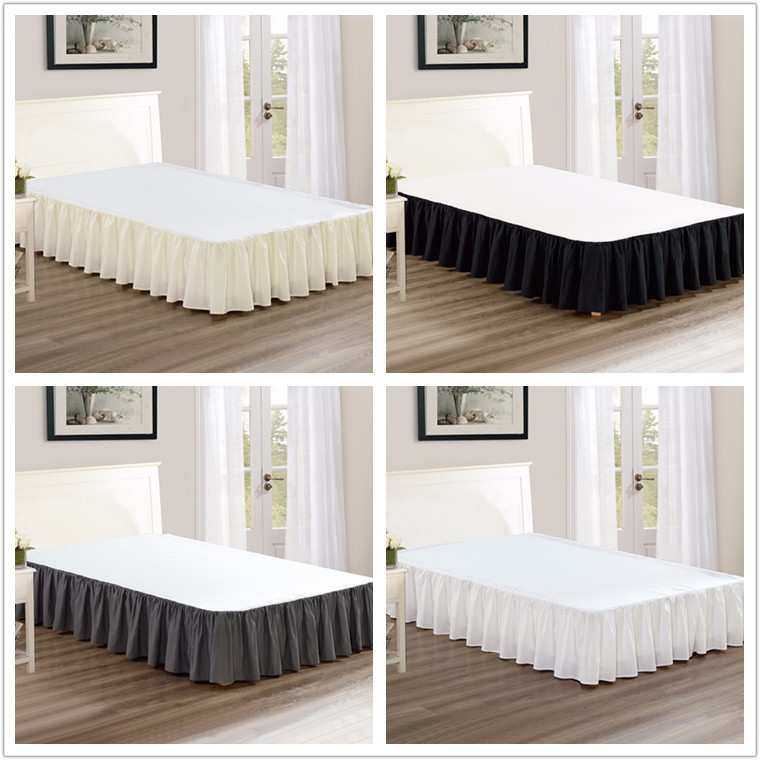 宾馆酒店床上用品酒店床裙带床面宾馆床套百褶床裙工厂颜色尺寸