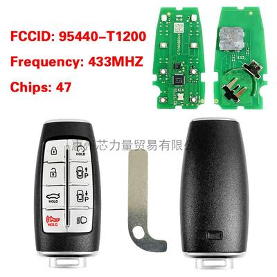适用2021现代GV80 8键智能卡TQ8-FOB-4F35 PN:95440-T1200 CHIP47
