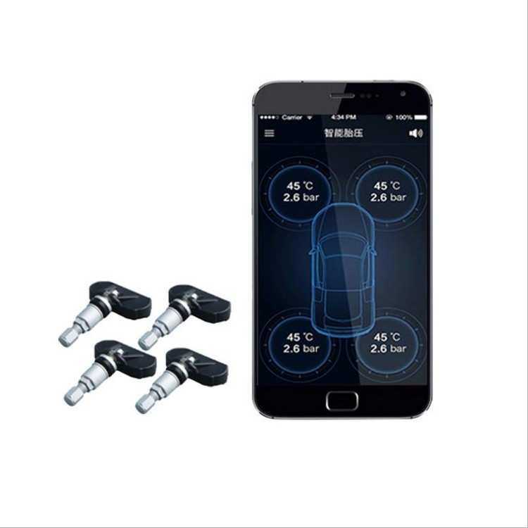 TPMS Bluetooth 5.0手机显示内置胎压无线监测系统汽车胎压检测器