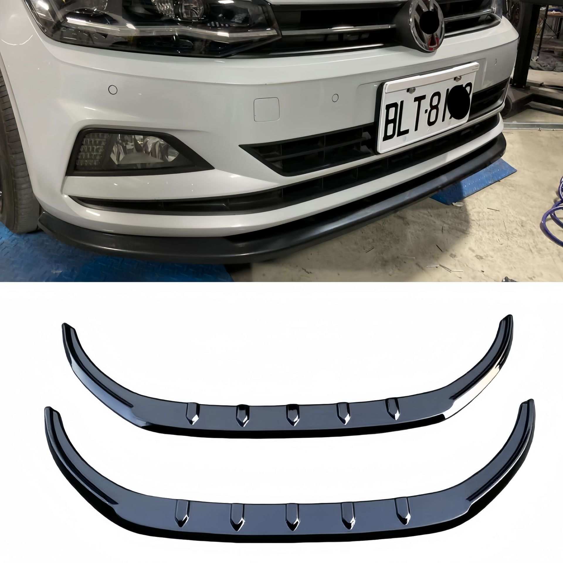 适用于18-21款新POLO PLUS改装前铲小包围一体式ABS运动前铲