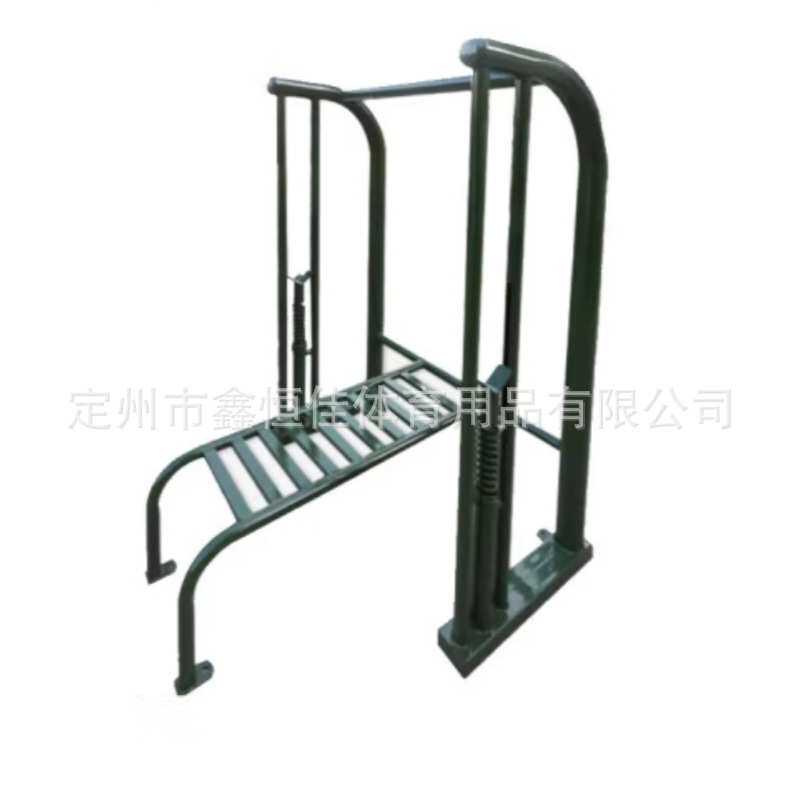 单人卧推架举重架哑铃坐推架 户外体能训练器材 双人腹肌板训练器