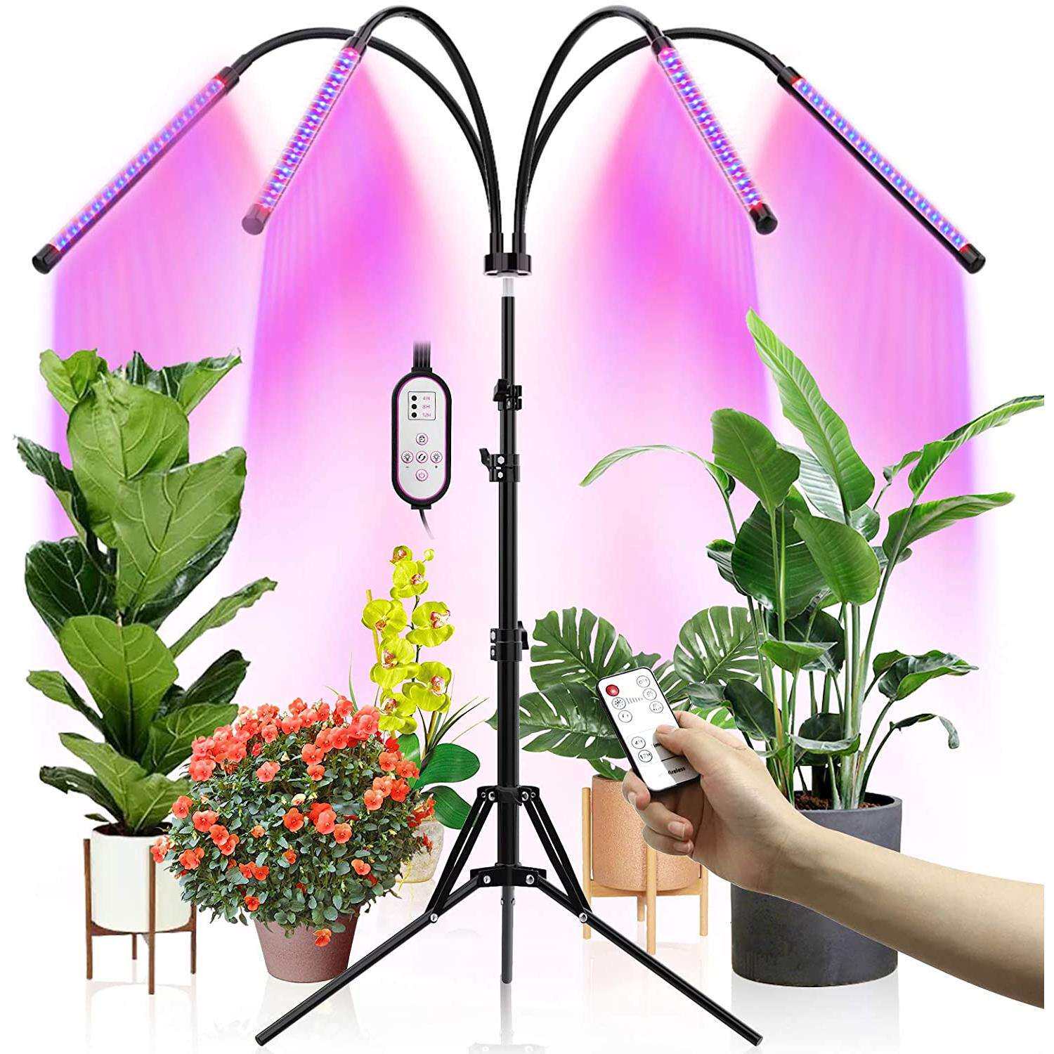 1.6米反折叠支架植物灯带5v3A欧规适配器