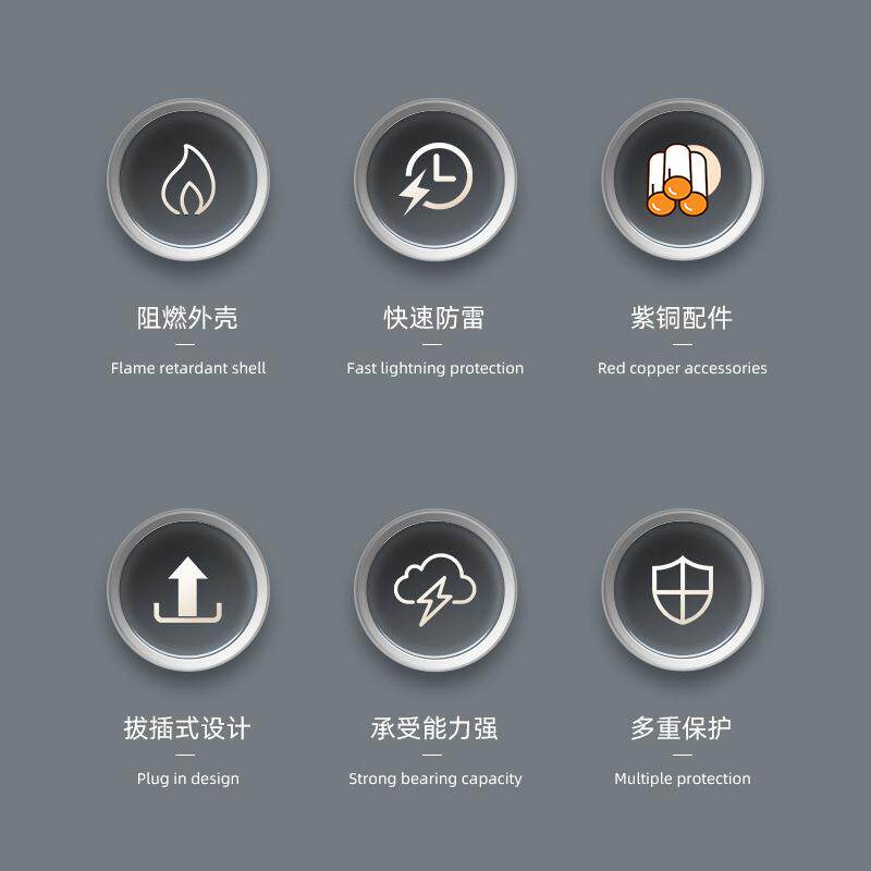 顶世 SPD浪涌后备保护器 SCB前置开关装置电涌4P40KA防雷器脱离器