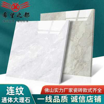佛山连纹通体大理石瓷砖800x800mm客厅卧室防滑质感耐磨地砖墙砖