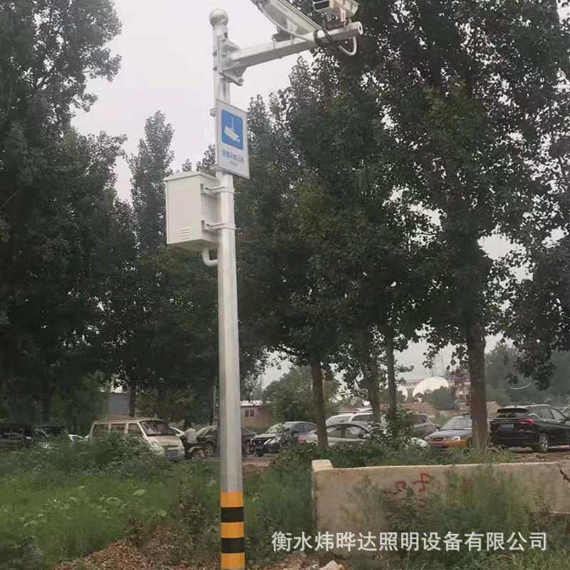 立杆八角监控杆 兰州监控立杆厂家 可倾式监控杆 卡口监控立杆