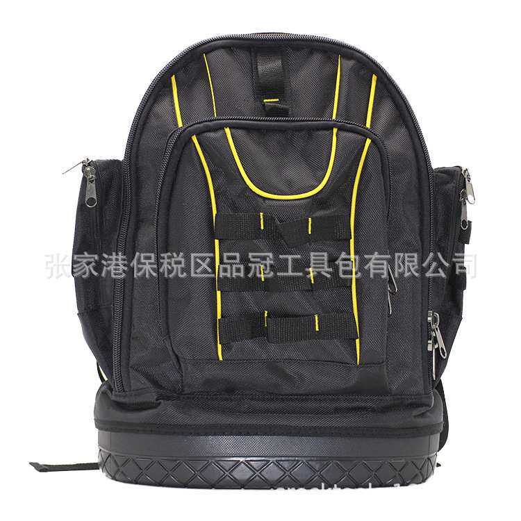工厂直销多功能维修双肩工具包电工维修带胶底多口袋防水移动背包