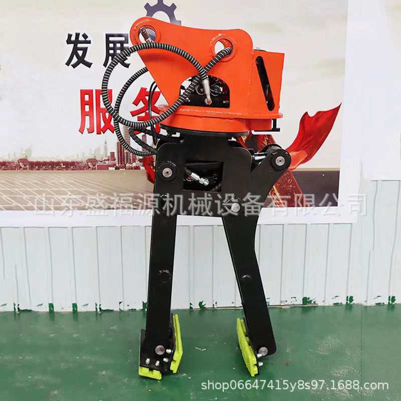 挖掘机夹石头夹子 微挖公路夹石器 搬运路侧岩石夹具