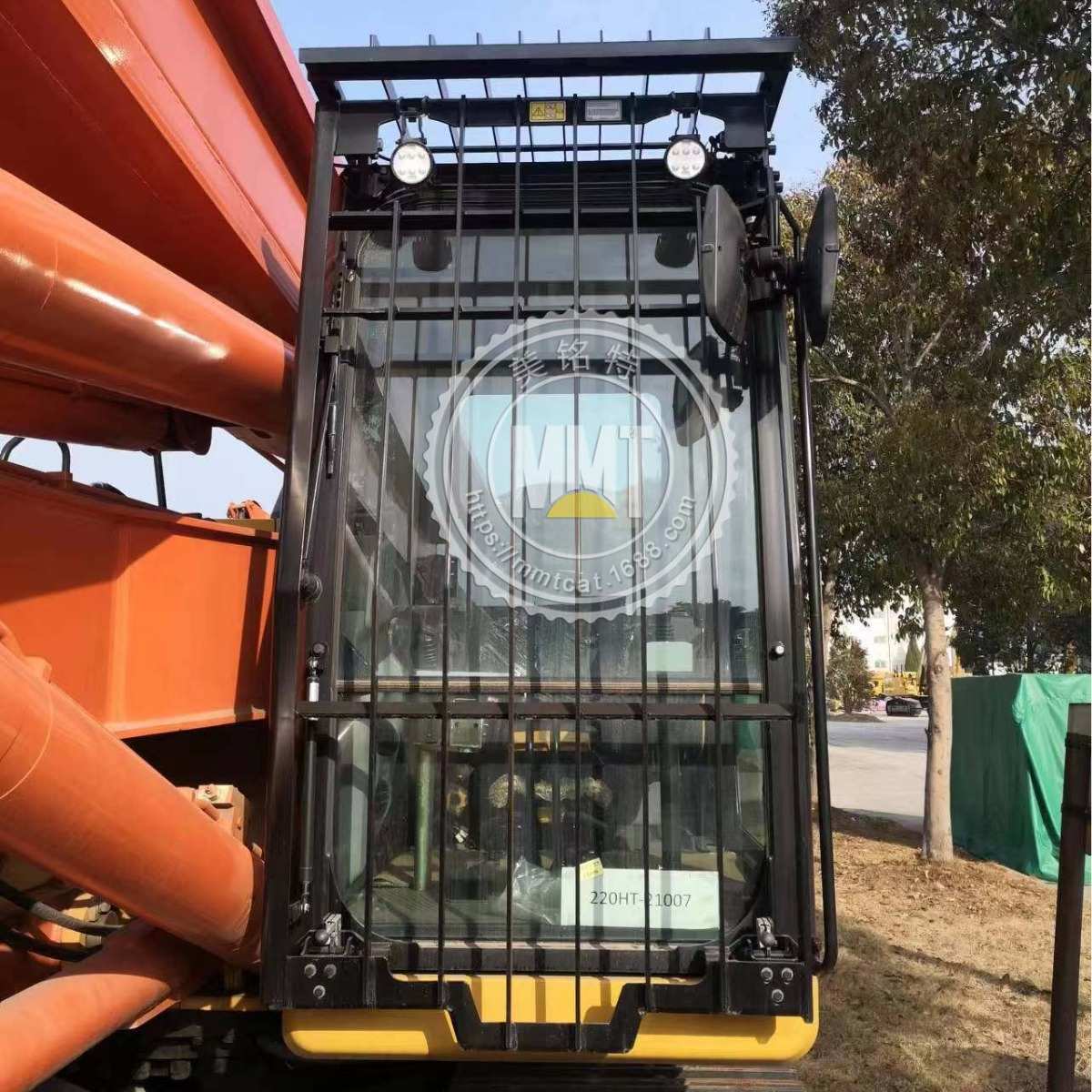 CAT卡特320GC C7.1前防护网493-1071遮阳棚4931071防翻滚挖机顶棚