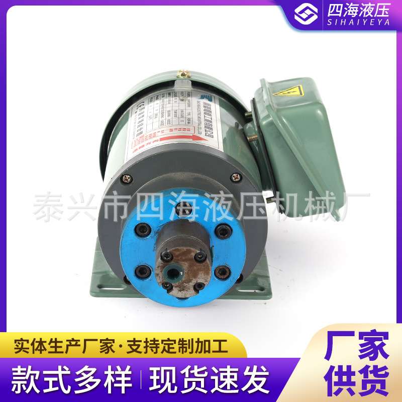 高压小排量电机组 油泵电机组 锯床齿轮泵电机组 非标小排量来图
