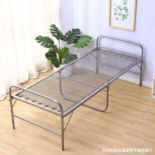 加厚加固折叠床钢丝床弹簧床铁条床单人床午休床陪护床简易床