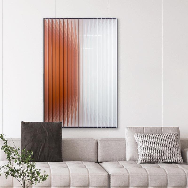 创意立体亚克力拼贴实物画大气客厅玄关渐变挂画家居样板房装饰画
