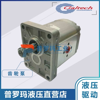 原装意大利高泰克齿轮泵齿轮马达GALTECH 2SMA8R-10N高压齿轮泵