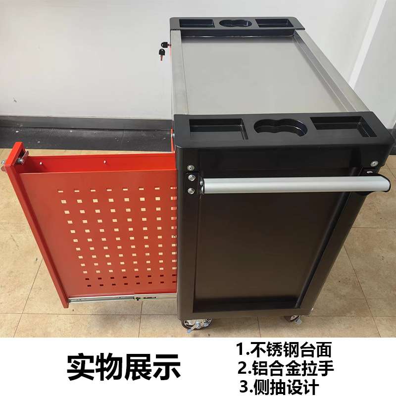 热销组套工具车352件套棘轮扳手套装工具箱七抽多功能工具柜推车
