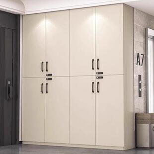 鞋柜走廊过道门外储物柜楼道室外门口鞋柜家用简约大容量带锁鞋柜