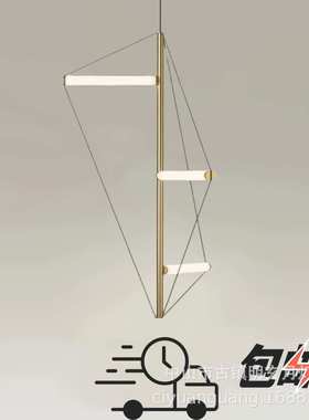 北欧现代包豪斯复古橙色餐厅吊灯设计师单头店铺咖啡厅餐桌吧台灯