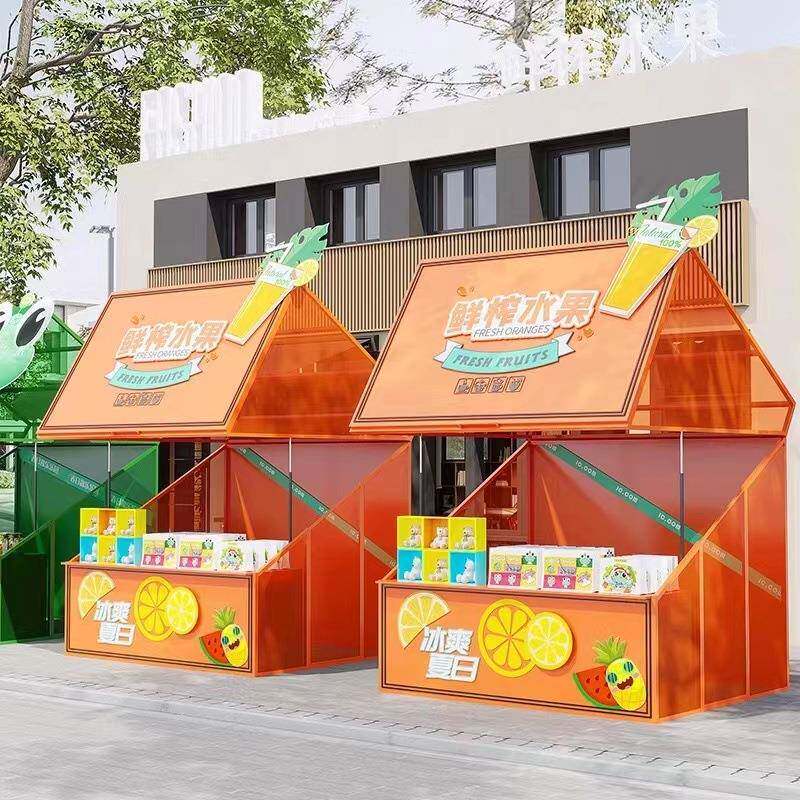 网红摆摊货架市集节日摊位展示架户外商业活动棚架帐篷地摊架柜子