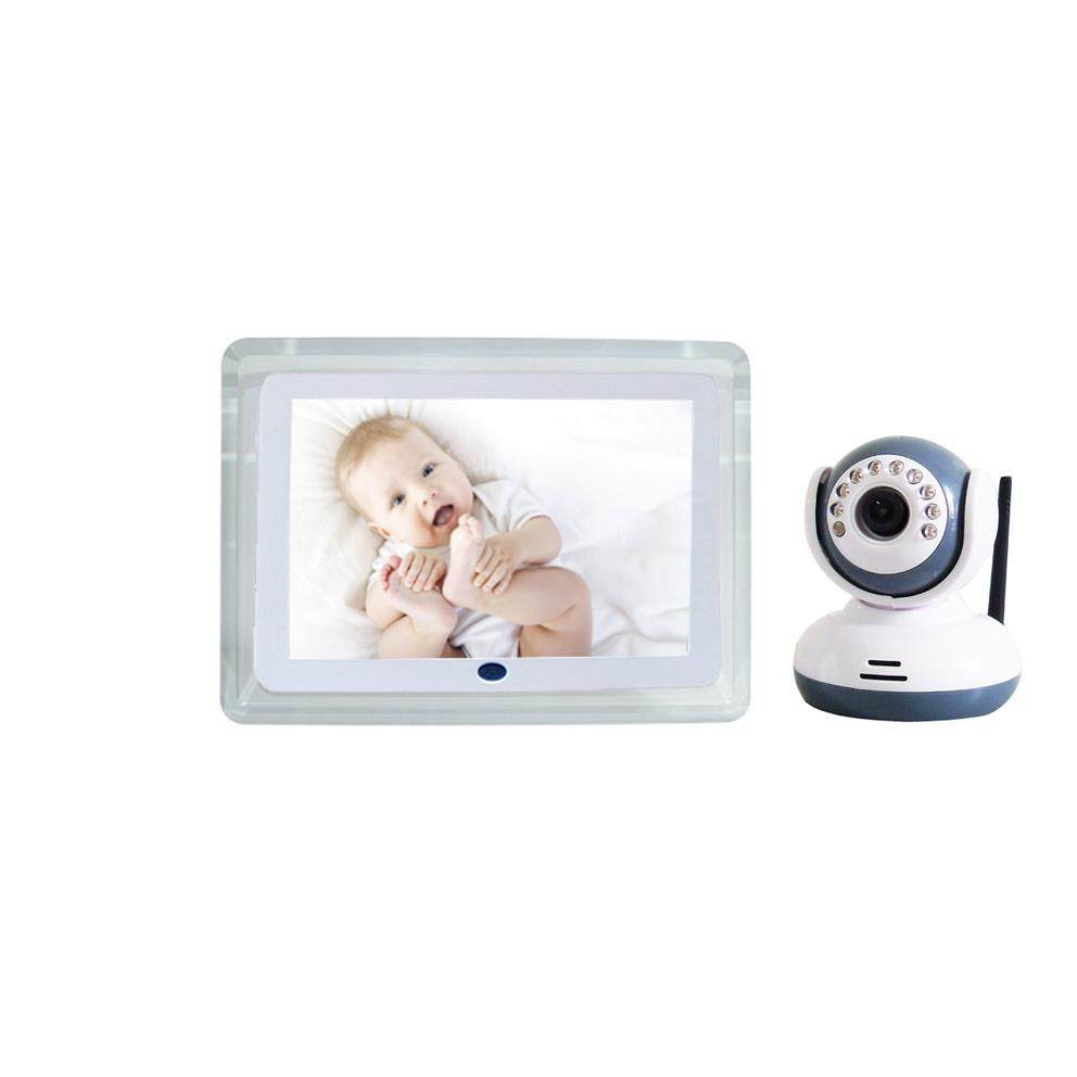 2.4G无线数字婴儿监视器7寸 LCD Baby Monitor 婴儿看护器