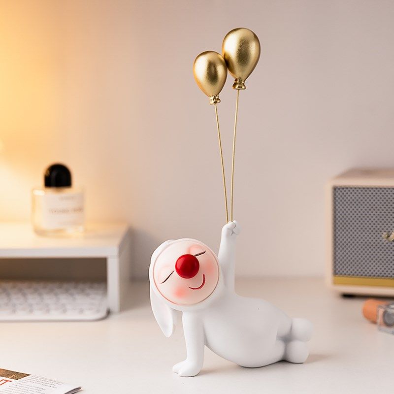 可爱气球兔子玄关创意摆件轻奢高档装饰品客厅桌面新婚礼物送闺蜜,家居饰品,装饰摆件,淘宝优惠券,粉丝福利购,淘宝优惠卷