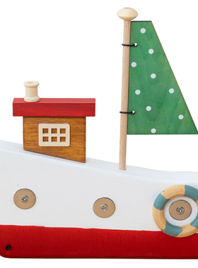 阿楹 一帆风顺帆船摆件儿童房男孩小模型 书桌手工装饰品乔迁礼物