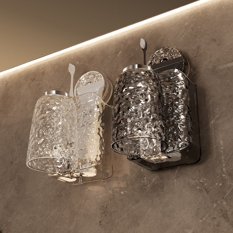 轻奢牙刷置物架免打孔漱口杯电动牙刷情侣壁挂式卫生间牙膏挂架子,家庭/个人清洁工具,牙刷架/牙具座,淘宝优惠券,粉丝福利购,淘宝优惠卷