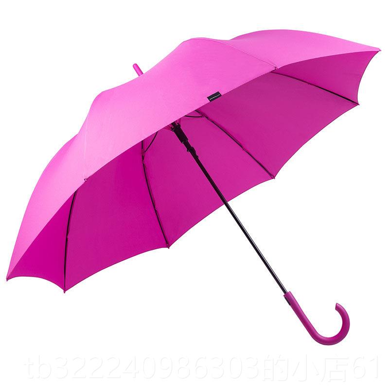 正品日全抗时加加厚直柄长柄纯色雨伞大自动超大双人风伞自号动雨图片