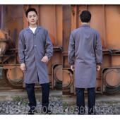 正品 100全棉大加厚%白大褂长袖 男女长褂仓库工作蓝服搬运服罩衣车