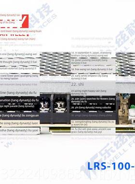 正品明纬4V电源10W 2LRS-1000-2 直流开关稳压220V4转24VDC台湾品