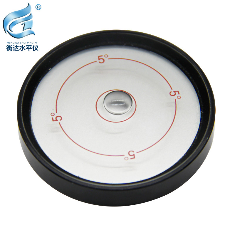 气泡水平仪圆形水准器水平器高精度水准泡万象水平尺全金属水准仪