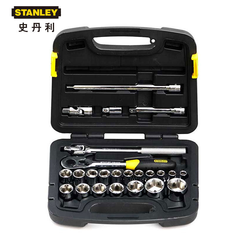 史丹利24件套12.5MM系列公制组套套筒接杆扳杆扳手91-939-22