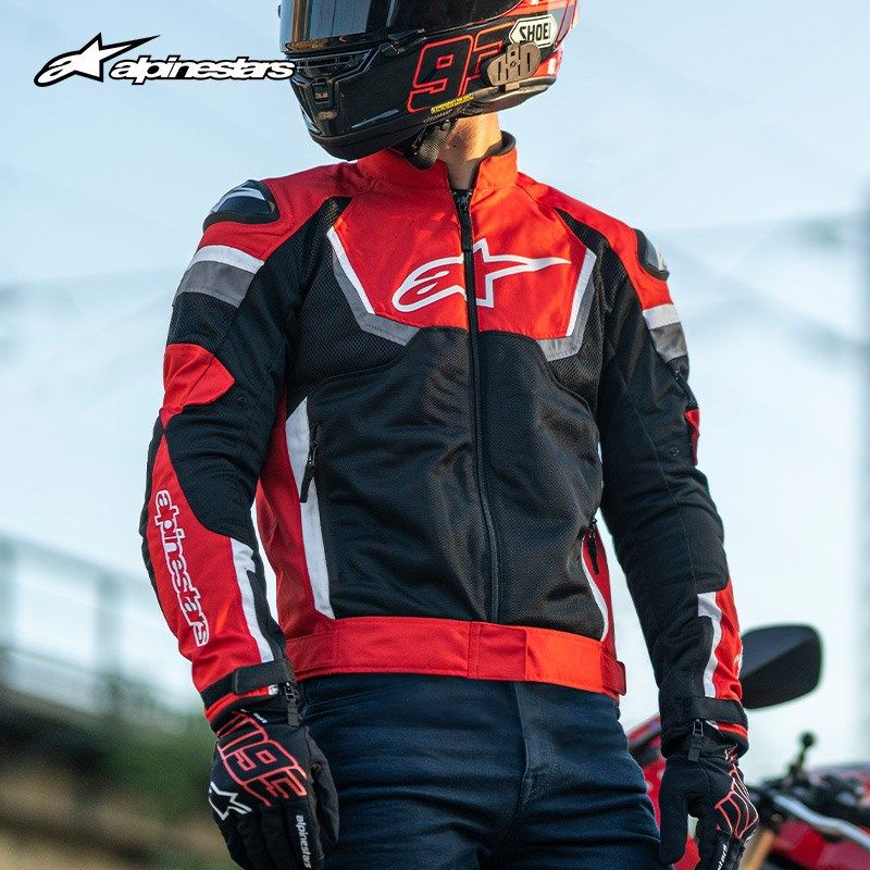 A星骑行服夏季摩托车网眼透气机车服四季防摔休闲摩托车服V2皮衣