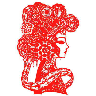 京剧手工脸谱剪纸窗花特色手工艺术国粹刻画纸成品中国风装饰礼品