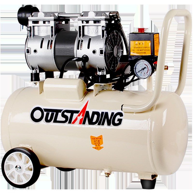 静音空压机无油220v小型高压木工装修喷漆便携式打气泵空气压缩机