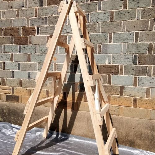 装修实木木梯家用人字梯双侧水电走梯室内室外工程木梯直梯置物架